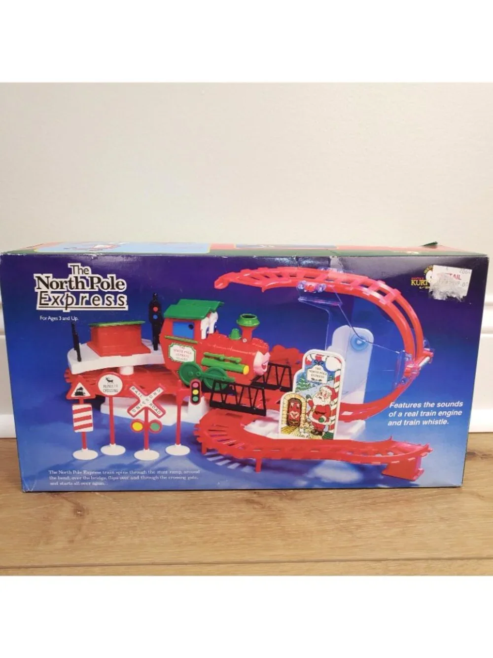 Kurt Adler Musical North Pole Express Train Set (as seen Baby Einstein) Whistle